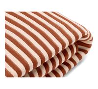 Couverture en Tissu Fin Original Cognac Crème