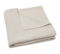 Couverture en tricot ecru 75X100