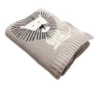 Couverture en tricot et coton bio Lion (80 x 100 cm)
