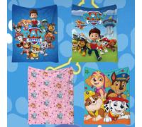 Couverture en velours corail imprimée avec motif de la série animée Paw Patrol, idéale pour la chambre, le salon, le bureau, le dortoir. Couverture de lit, de canapé, couverture douce et mignonne. 100