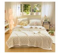 Couverture en Velours De Lait for La Maison, Le Canapé, Lit, Bureau(Beige-B,100X150cm)