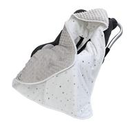 Couverture Enveloppante Bébé 90 x 90 cm, Multifonction Couverture d'emmaillotage pour Siège Auto Poussette Nid d'ange Bebe Cosy Landaus, Matelassé (Étoile)