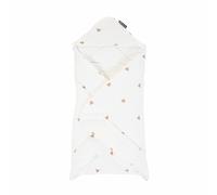 CHILDHOME - Couverture enveloppante 75 x 75 cm Jersey et Mousseline - Hearts