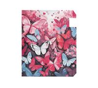 Couverture esthétique de boîte aux lettres décorative en forme de papillon pour l'été - Unique - Pour la Saint-Valentin - Taille standard - 45,7 x 53,3 cm