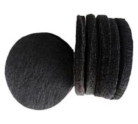 Couverture et coussin de soudage en graphite haute pureté, feutre de carbone ignifuge for isolation thermique et applications chimiques, lot de 6 feutres ronds en graphite, épaisseur 2 mm(300 * 2mm)