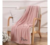 Couverture Et Doudou Personnalisée Bébé Avec Nom Brodé,Haricot Couverture Fille/ Garçon,couverture Personnalisable,Cadeaux Pour Nouveaux-né