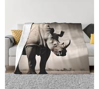Couverture et jeté de lit en microfibre ultra douce en forme d'animal d'Afrique du Sud et de toutes saisons - Couvertures de lit en peluche chaude et chaude pour canapé - 203,2 x 152,4 cm