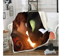 Couverture et Plaid How to Train Your Dragon - Multicolore - Rectangulaire - 70x140cm