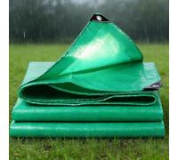 Couverture Étanche 250 x 280 cm Anti-UV, avec Œillets, Résistante Aux Intempéries et Aux Déchirures, Imperméable et Résistante Bâches Multiusage pour Camion, Piscine, Vert