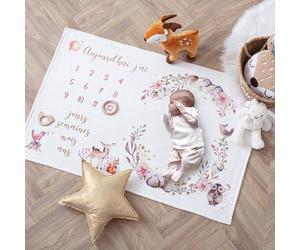 Couverture étape bébé - nature rose TU