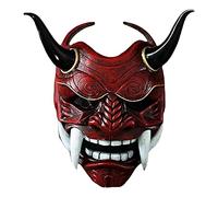 Couverture faciale d'Halloween | Couverture faciale de fantômes de ninja japonais,Latex japonais fantôme Cosplay Prop Face Covers