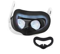 Couverture faciale en silicone pour Meta Quest 3S - Coussinet compatible avec écouteurs et accessoires Quest3S - Masque résistant pour VR