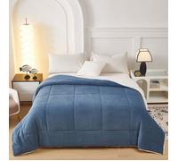 Couverture - FANNY & CÉLINE - DBPV-016 - 650 gsm - 240x260 cm - Réversible Bleu