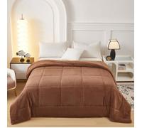 Couverture - FANNY & CÉLINE - DBPV-017 - 650 gsm - 220x240 cm - Réversible Chameau