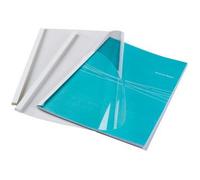 Couverture fellowes thermorelieur pré-encollée dessus pvc dessous carton blanc 33/44f épaisseur 4mm a4 boîte 100f