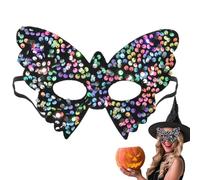 Couverture festive de mascarade pour femmes et filles | Demi-masque brillant, tenues de mascarade dans un emballage en vrac plus grand nombre - pour Halloween Noël festival karnaval, croisière et
