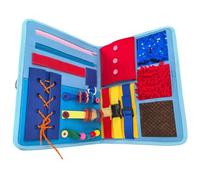 Couverture Fidget, couverture sensorielle apaisante pour les personnes âgées ayant des activités tactiles, planche occupée avec fermetures éclair, boutons et textures pour l'engagement cognitif, déme