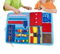 Couverture Fidget pour Adultes - Couverture Fidget pour Personnes Âgées, Planche Apaisante pour | Poches À Panneaux Multi-éléments Engageantes, Sangles Et Textures, Outil Utile pour Les Person