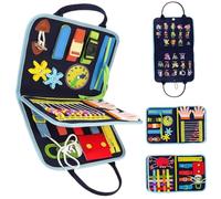 Couverture fidget pour les personnes âgées, la perte de mémoire de couverture sensorielle portable Jouets agités, le coussin d'activités autistes soulagement l'anxiété, améliore la stimulatio