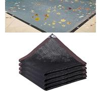 Couverture Filet de Feuille pour Piscines rectangulaire, Bâche Protection Piscines Hors-Sol, Filet Protection Piscine D'hivernage pour Bloquer Feuilles Mortes et Débris(5x10m(16.4x32.8ft))