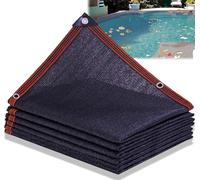 Couverture Filet de Feuille pour Piscines rectangulaire, Bâche Protection Piscines Maille Hors-Sol, pour Bloquer Feuilles Mortes et Débris Couverture Piscine D'hivernage(4x10m(13x32.8ft))