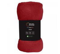 Soleil d'Ocre Couverture flanelle Calin 180x220 cm Rouge