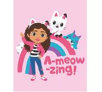 Couverture - GABBY'S DOLLHOUSE - GABBY ET LA MAISON MAGIQUE - 100 x 140 cm - Polaire - Rose