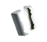 Couverture galerie de toit Compatible Avec Toyota Pour Land Pour Cruiser Pour Prado FJ150 2010-2017 Couvercle Barre Toit Embout Rail Garniture Rails Bagages(2pcs middle silver)