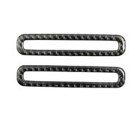 Couverture Garniture Couvercle Sortie Climatisation Porte Intérieure Accessoires Couverture Ventilation AC Pour Ford Pour Mustang 2015 + 2 Pièces En Fiber De Carbone Autocollant Décoratif