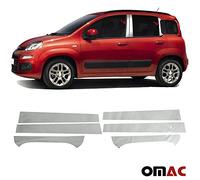 Couverture Garniture de pilier B pour Fiat Panda 2012-2020 en acier inox 6Pcs