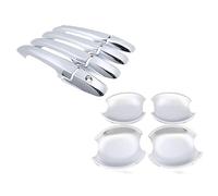 Couverture Garniture Poignée Porte Pour Civic MK8 2006-2011 Styling Stickers Décoration Chrome Poignée De Porte Couverture Refit Accessoires Voiture(Handle Bowl 4 Door)