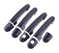 Couverture Garniture Poignée Porte Pour Corolla 2003-2013 9 Pièces/ensemble En Fiber De Carbone Style Voiture Extérieur Poignée Porte Couverture Garniture Fit