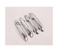 Couverture Garniture Poignée Porte Pour Kia Ceed 3 Cee'd Cee D SW Procéder 2018-2021 RHD En Fiber Carbone Chrome Poignée Porte Voiture Couverture Garniture Autocollant Style(Silver 2 buttons)