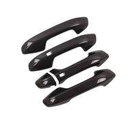 Couverture Garniture Poignée Porte Pour Kia Ceed 3 Cee'd Cee D SW Procéder 2018-2021 RHD Style D'autocollant Garniture Couverture Poignée Porte Voiture Chrome Fibre Carbone(Carbon 2 buttons)