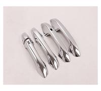 Couverture Garniture Poignée Porte Pour Kia Ceed 3 Cee'd Cee D SW Procéder 2018-2021 RHD Style D'autocollant Garniture Couverture Poignée Porte Voiture Chrome Fibre Carbone(Silver 2 buttons)