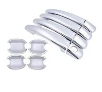 Couverture Garniture Poignée Porte Pour Peugeot 2008 MK1 A94 2013-2019 Couvercle De Poignée Porte Chromé Accessoires Voiture Capuchon Antirouille Style(D)