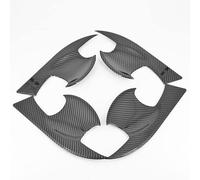 Couverture Garniture Poignée Porte POUR RAV4 4/4.5 2014-2017 Couverture De Bol Poignée Porte Voiture Génération Garniture Modèle Fibre Carbone Noire(B)