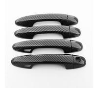 Couverture Garniture Poignée Porte POUR RAV4 4/4.5 2014-2017 Couverture De Bol Poignée Porte Voiture Génération Garniture Modèle Fibre Carbone Noire(C)