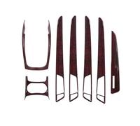Couverture Garniture Pour Pour Q5 2010 2011 2012 2013 2014 2015 2016 LHD Console Accoudoir Changement Vitesse Décoration Cadre Couverture Garniture Couleur Intérieur(Brown 1set)