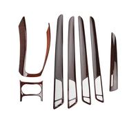 Couverture Garniture Pour Pour Q5 2010 2011 2012 2013 2014 2015 2016 LHD Console Accoudoir Changement Vitesse Décoration Cadre Couverture Garniture Couleur Intérieur(Peach wood 1set)