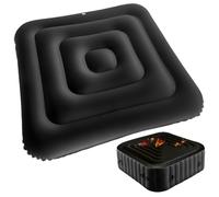 Couverture Gonflable de Spa, Couvercle de Spa carré en PVC 53 Pouces, Coupe-Vent et imperméable à la Pluie pour Patio terrasse d'arrière-Cour extérieur, Couverture carrée