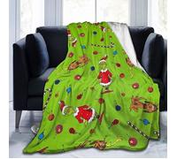 Couverture Grinch-37 - Marque - Vert - Naturelle - Adulte - Rectangulaire - Lavable