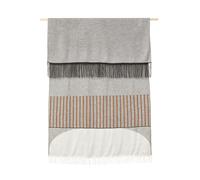 Couverture gris de motifs Aymara 190x130cm LxH 190x130cm