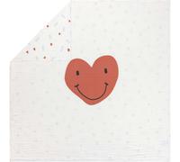 LÄSSIG Couverture pour bébé Couverture à langer Couverture douillette douce et respirante/ Heavenly Soft Blanket Happy Rascals Heart