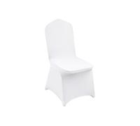 Couverture Housses de Chaise Blanc Elastique pour de Mariage 50 pièces