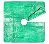 Couverture imperméable en polypropylène avec boutons-pression d'angle pour un nettoyage facile du jardin et la collecte de feuilles, fruits et branches mortes (2 x 2 m/60 cm)