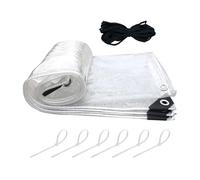 Couverture Imperméable pour Poulailler | Bâche Transparente pour Enclos à Volailles avec Cordons | Housse Isolante pour Poulailler Pendant l'hiver - pour Jardin Arrière-Cour Pelouse Porche Petite