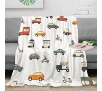 Couverture Imprimée 3D Motif Voitures Microfibre Douce Décor Maison Plaid Salon Chambre Tous Âges 60x80(150x200cm)