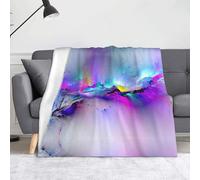 Couverture imprimée de Northern Lights Painting 127 x 152,4 cm douce, résistante, confortable et légère pour les voyages et le camping