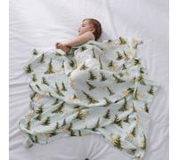 Couverture Imprimée En Mousseline De Bambou Et Coton Pour Bébé,Drap De Lit Mignon,Printemps Et Été,1 Pièce Par Paquet - Type Forest Deer-120x120cm